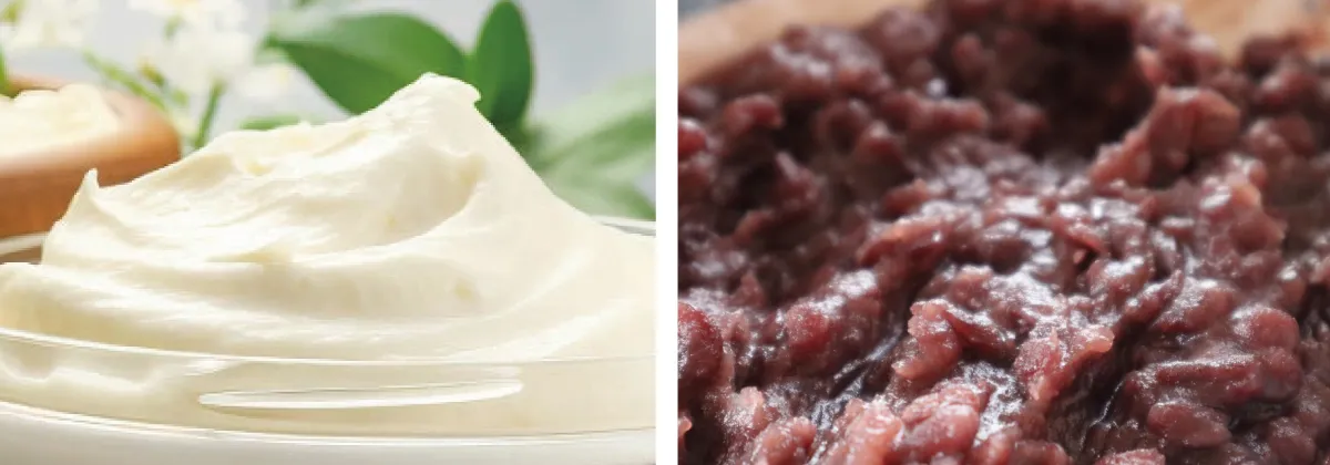 塩バタークリーム・粒餡